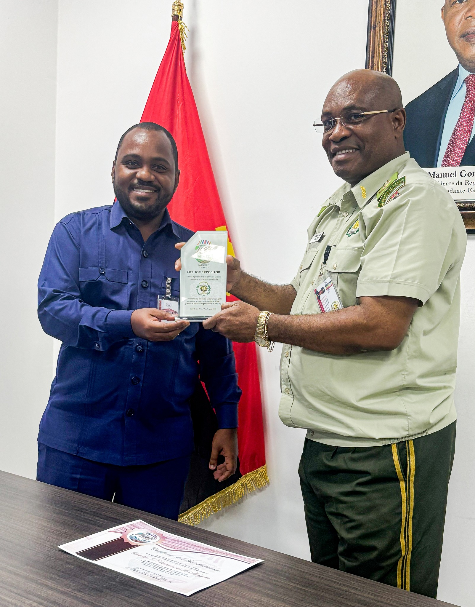 SERVIÇO PENITENCIÁRIO RECEBE PRÉMIO DE MELHOR EXPOSITOR DA FABAC